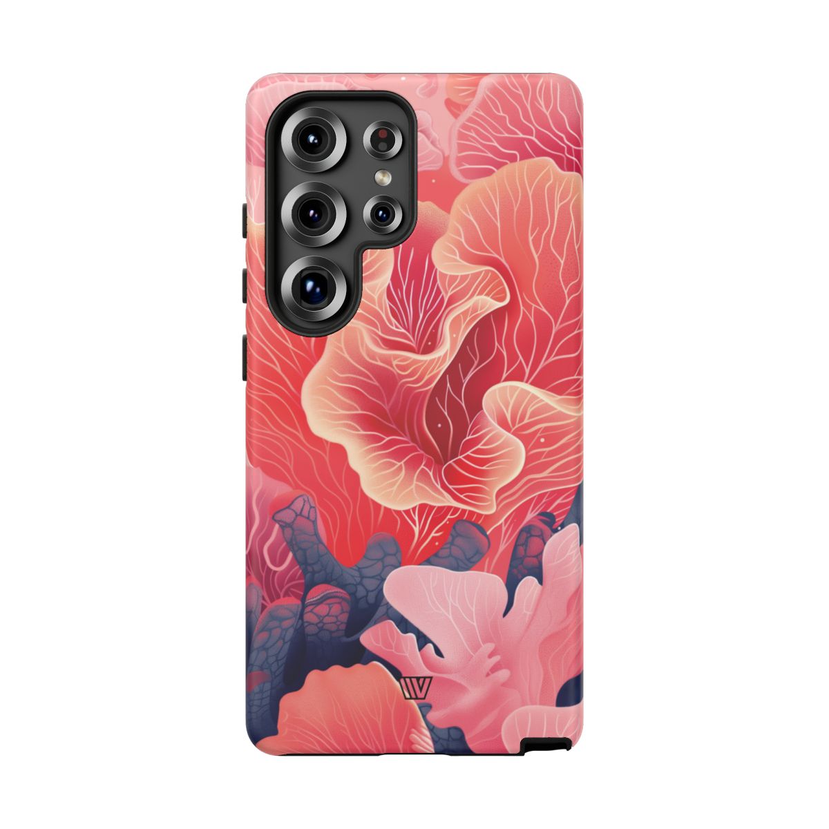 Pink Coral Tough Phone Case Dual-Layer Protection