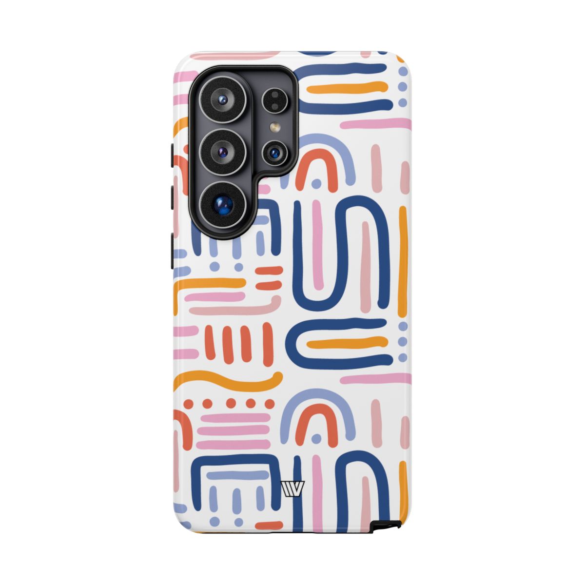 Tough Phone Case Dual-Layer Protection MEMPHIS BOLD LINES