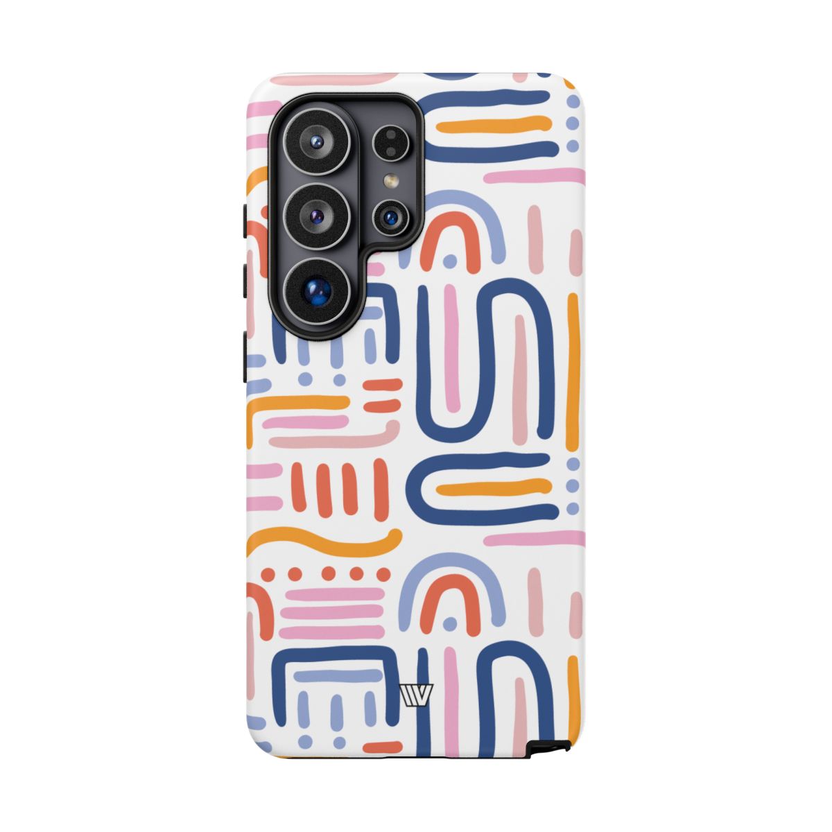 Tough Phone Case Dual-Layer Protection MEMPHIS BOLD LINES