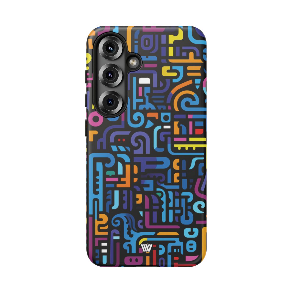 Tough Phone Case Dual-Layer Impact Resistant NEON GLYPHS