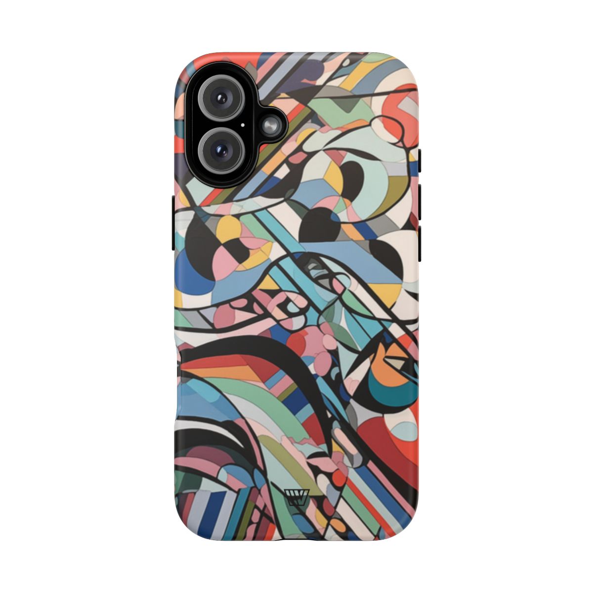 Abstract Mural Tough Phone Case Dual-Layer Protection