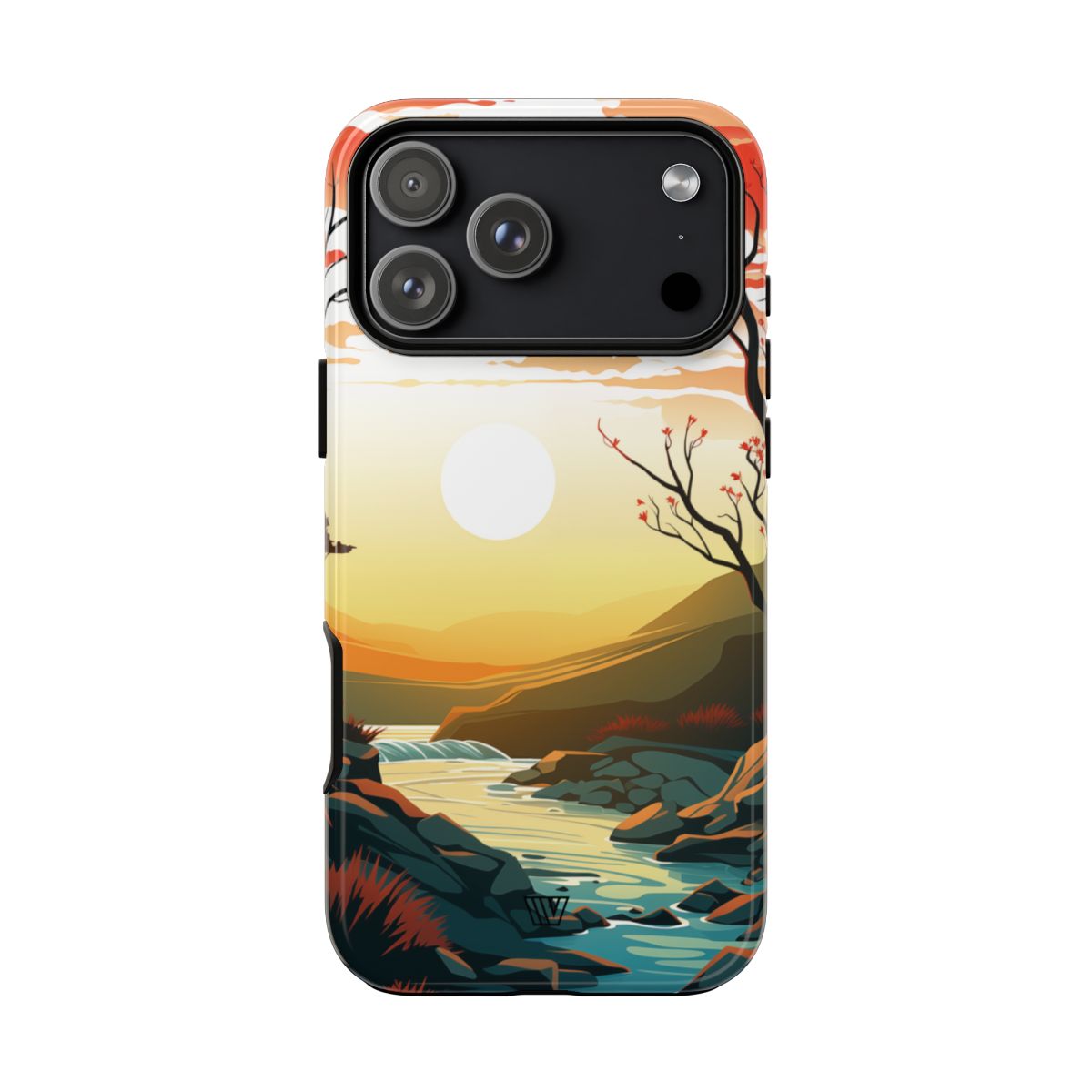 Tough Phone Case Dual-Layer Protection RIVER SUNSET