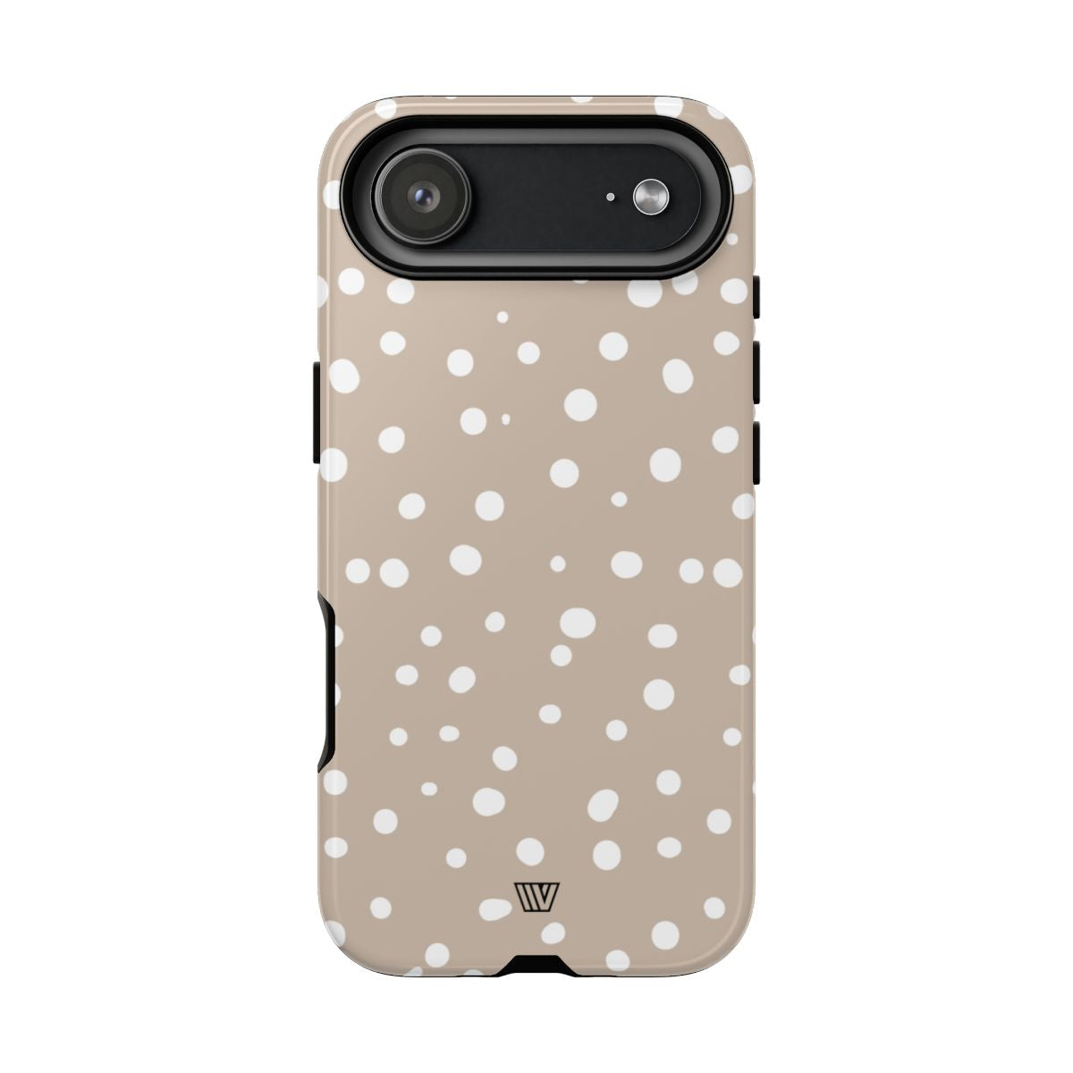 Beige Dots Tough Phone Case Dual-Layer Protective Shell Trovvve