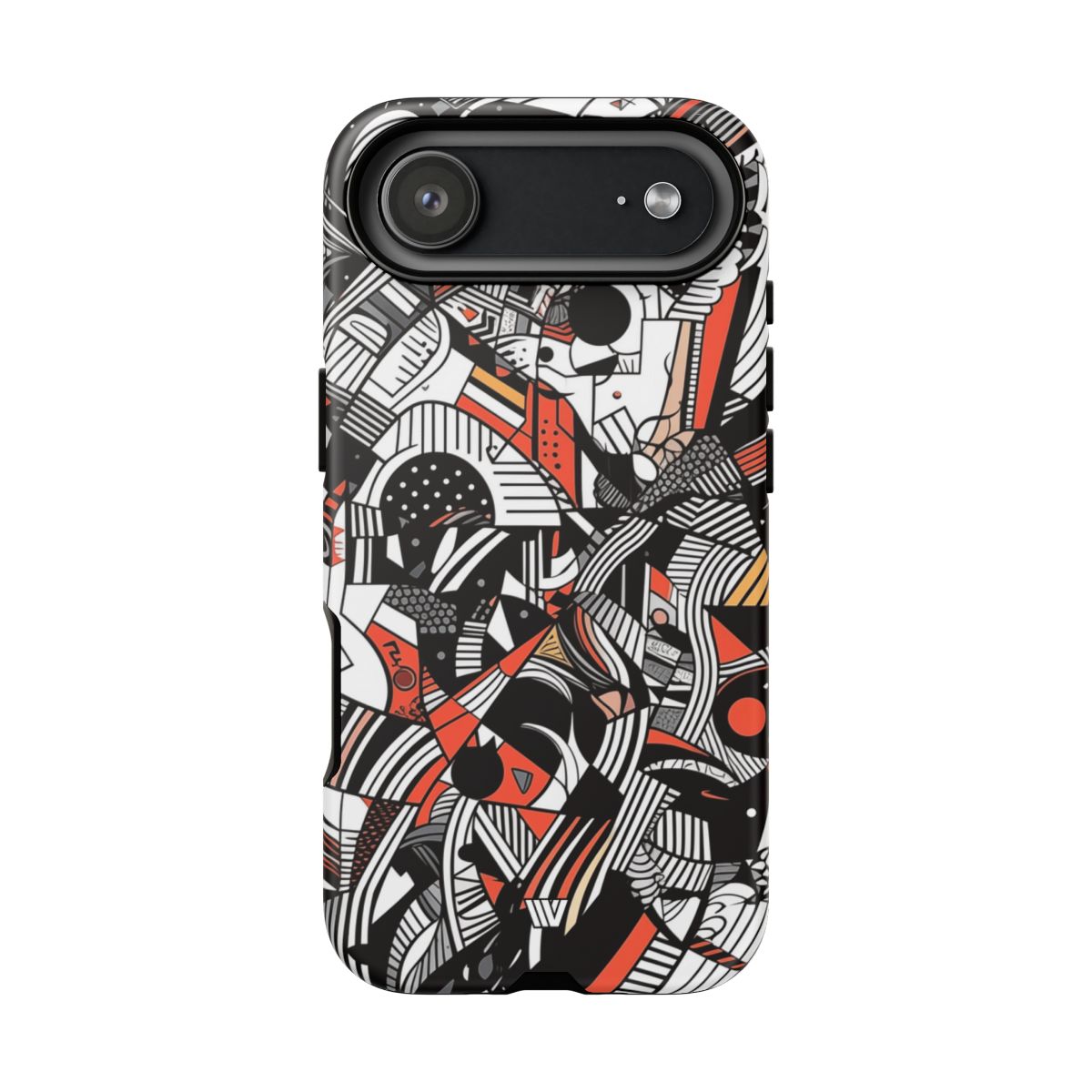 Abstract Doodle Tough Phone Case Dual-Layer Protection