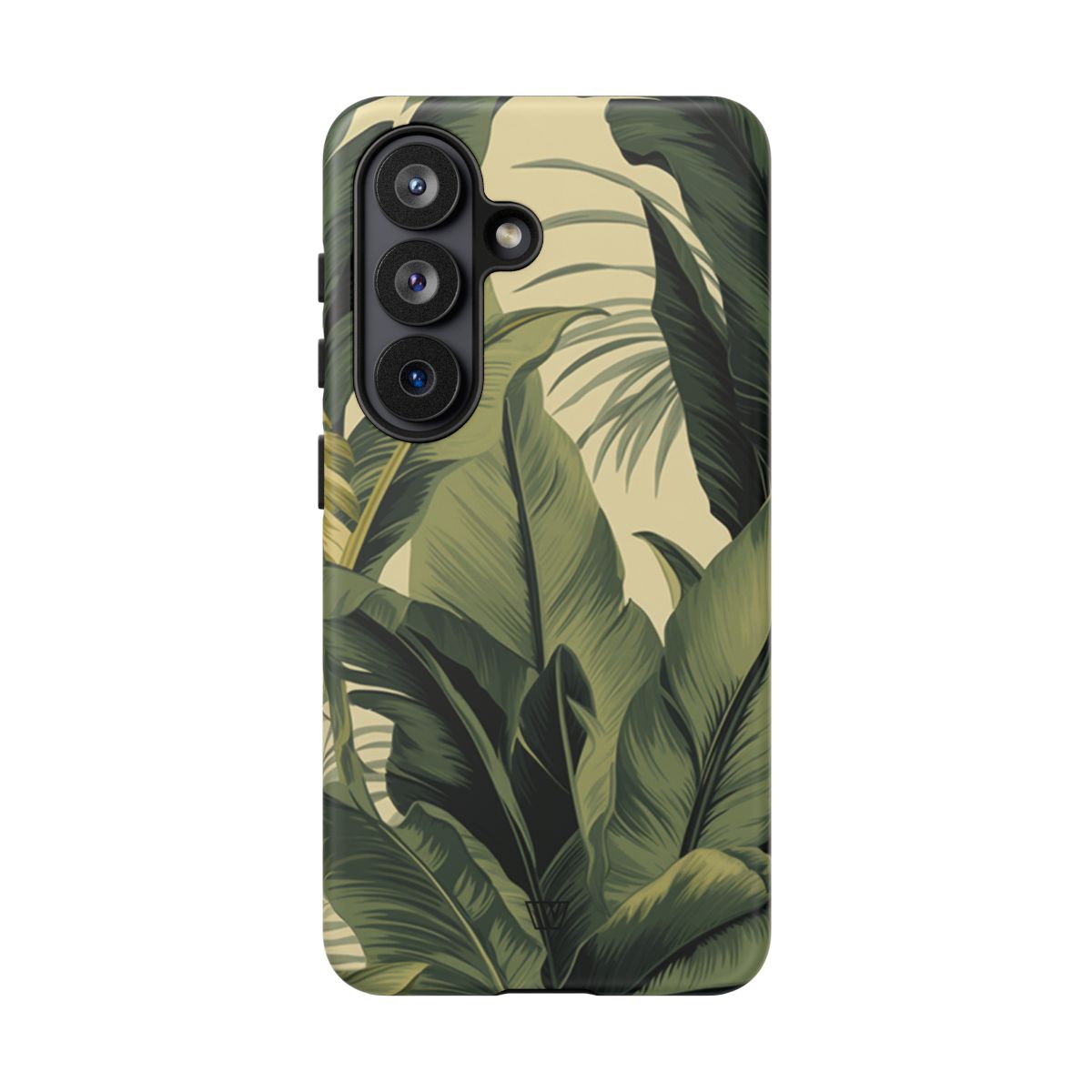 Tropical Leaves Tough Phone Case Dual-Layer Protection