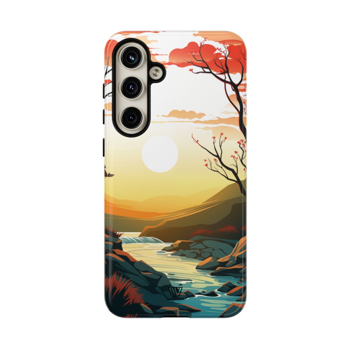 Tough Phone Case Dual-Layer Protection RIVER SUNSET