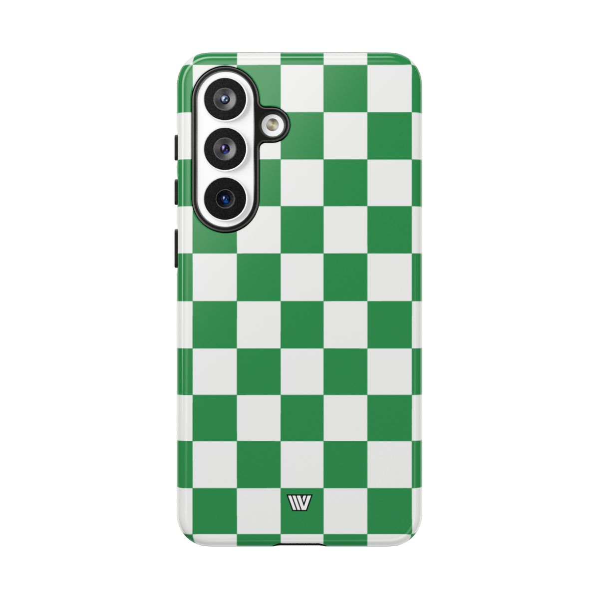 Green White Checkerboard Tough Phone Case