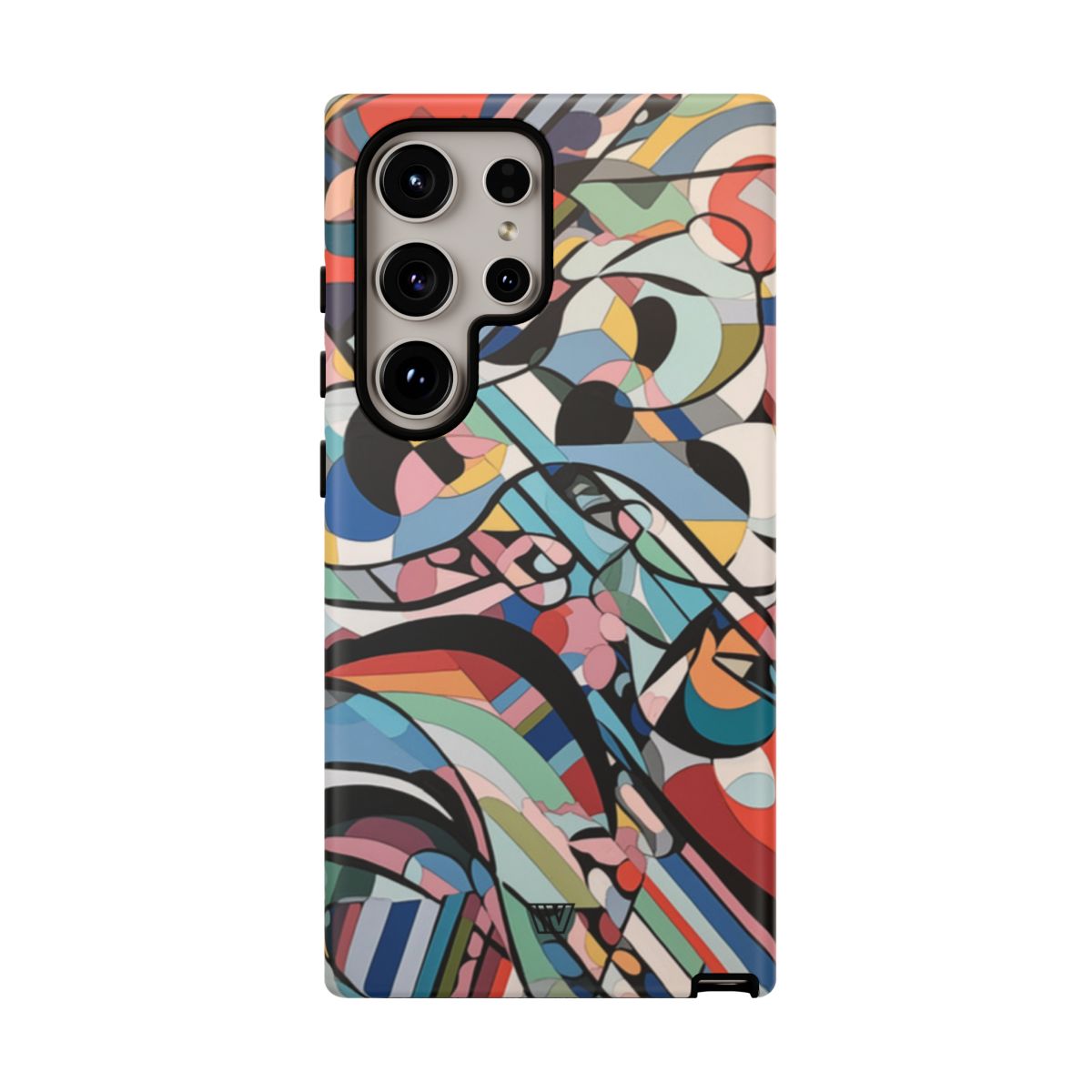Abstract Mural Tough Phone Case Dual-Layer Protection