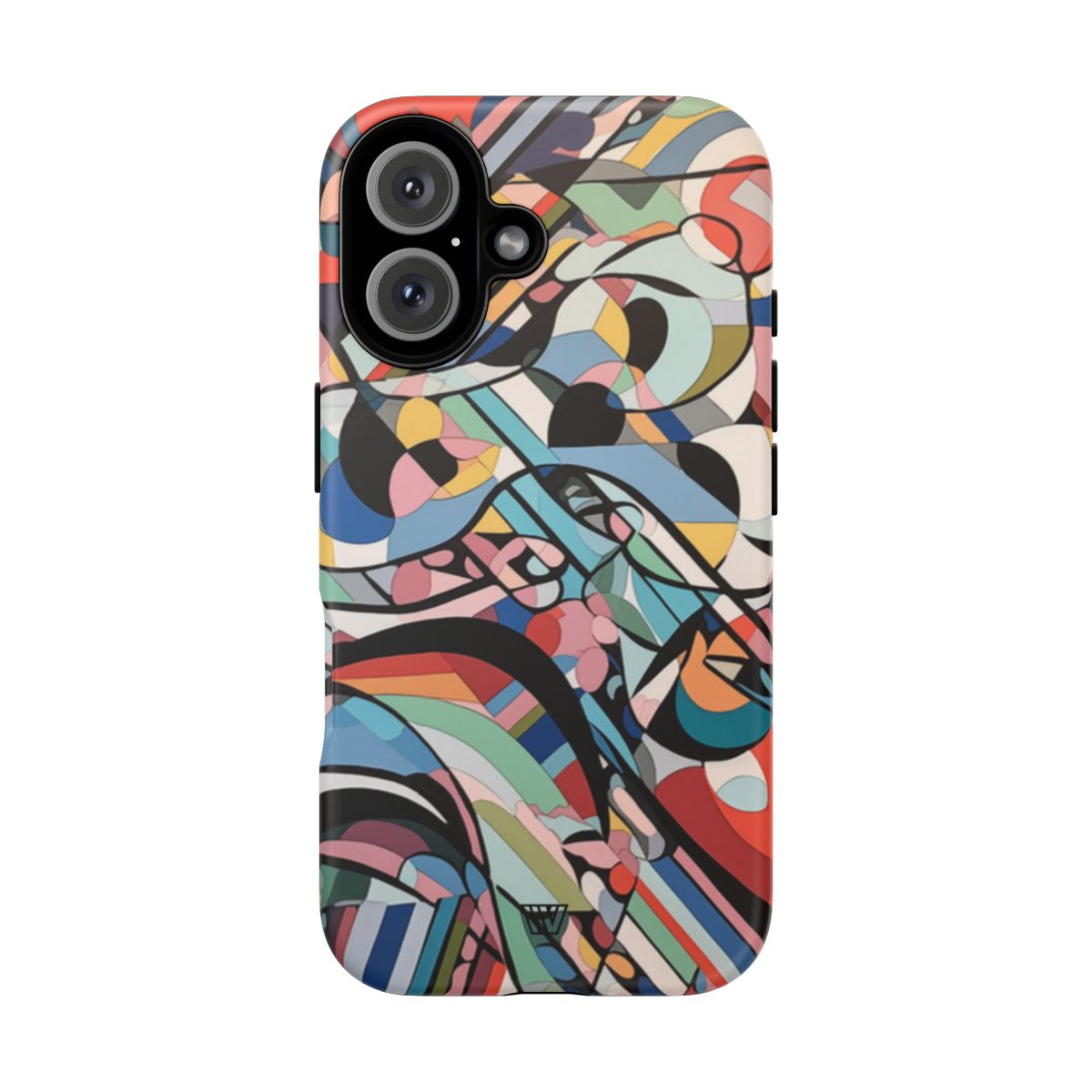 Abstract Mural Tough Phone Case Dual-Layer Protection
