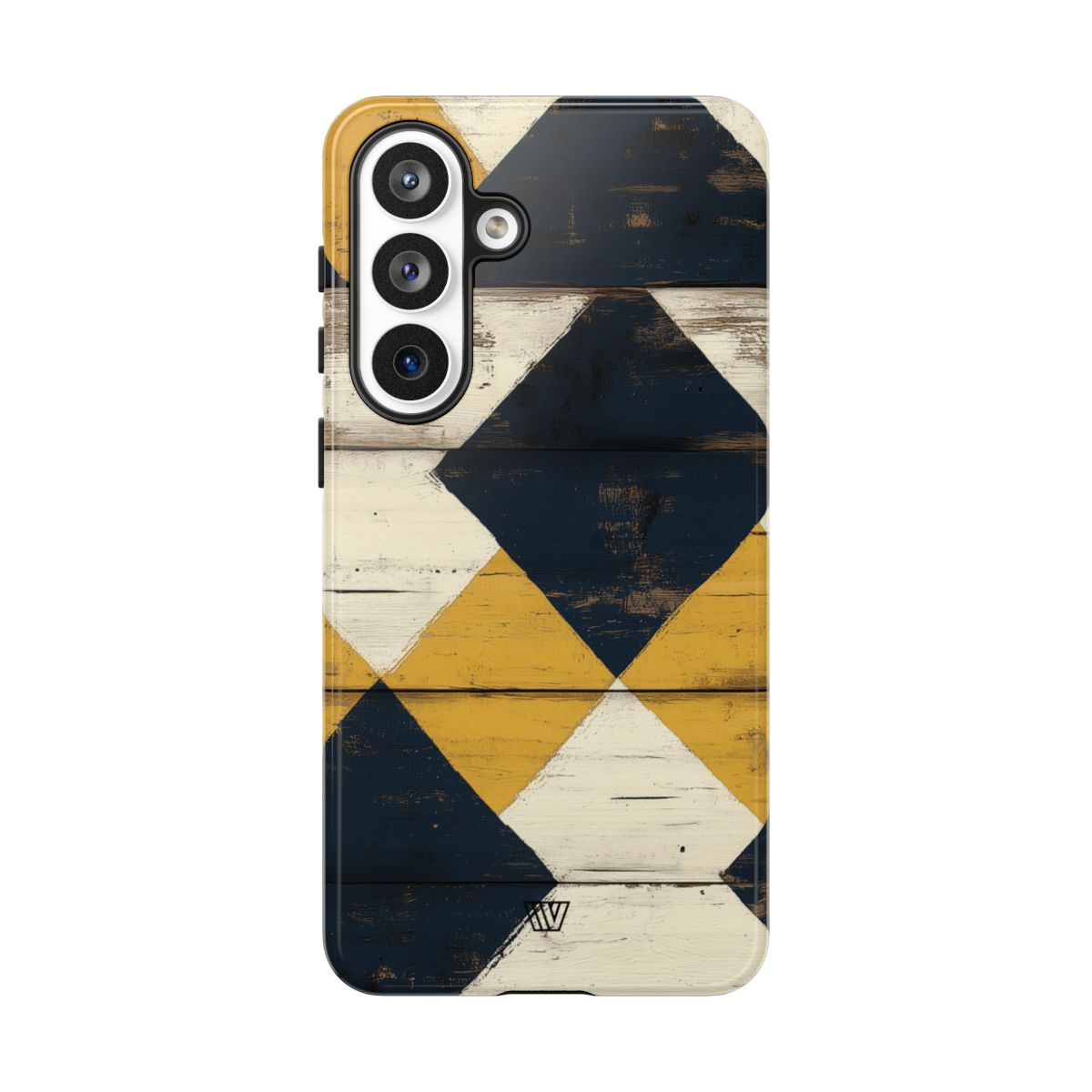 Tough Phone Case Dual-Layer Protection Farmhouse Wood