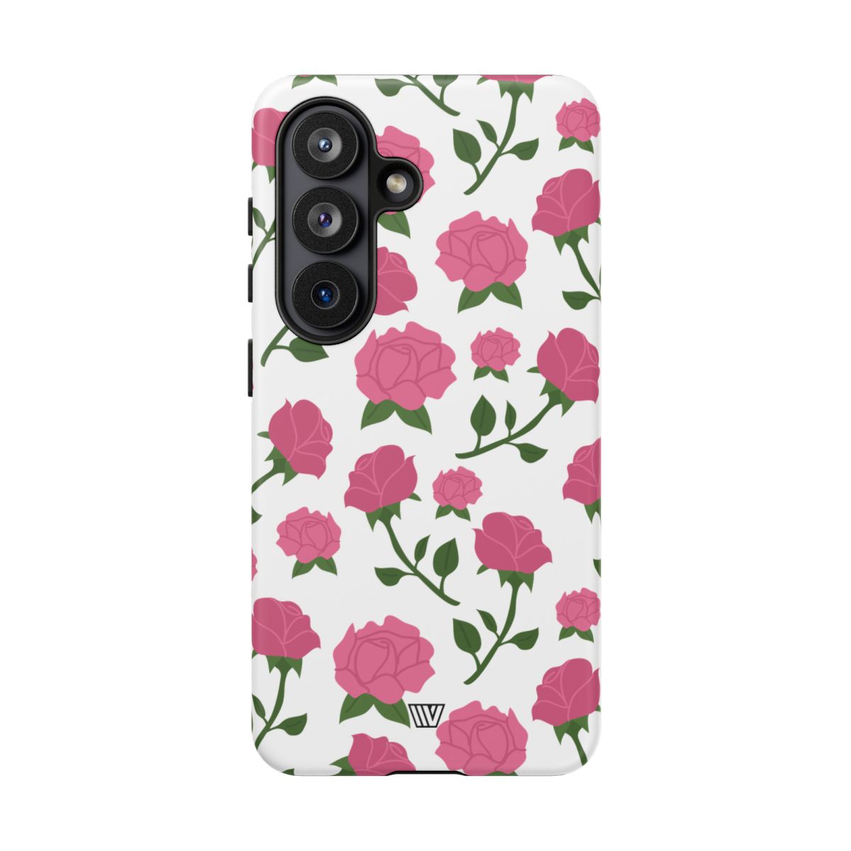 Pink Roses Tough Phone Case Dual-Layer Protective Trovvve