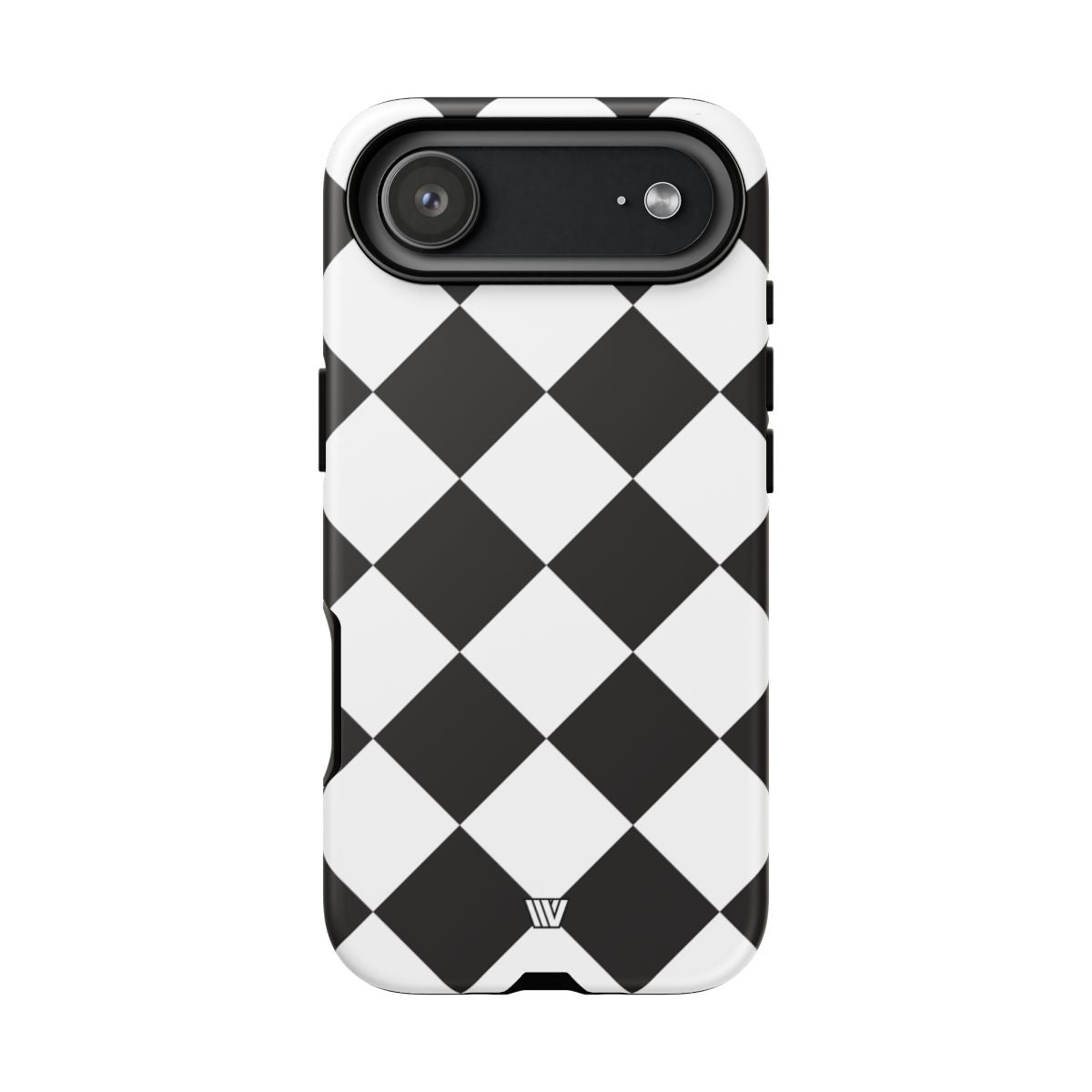 Black & White Diamond Tough Phone Case Dual-layer Protection