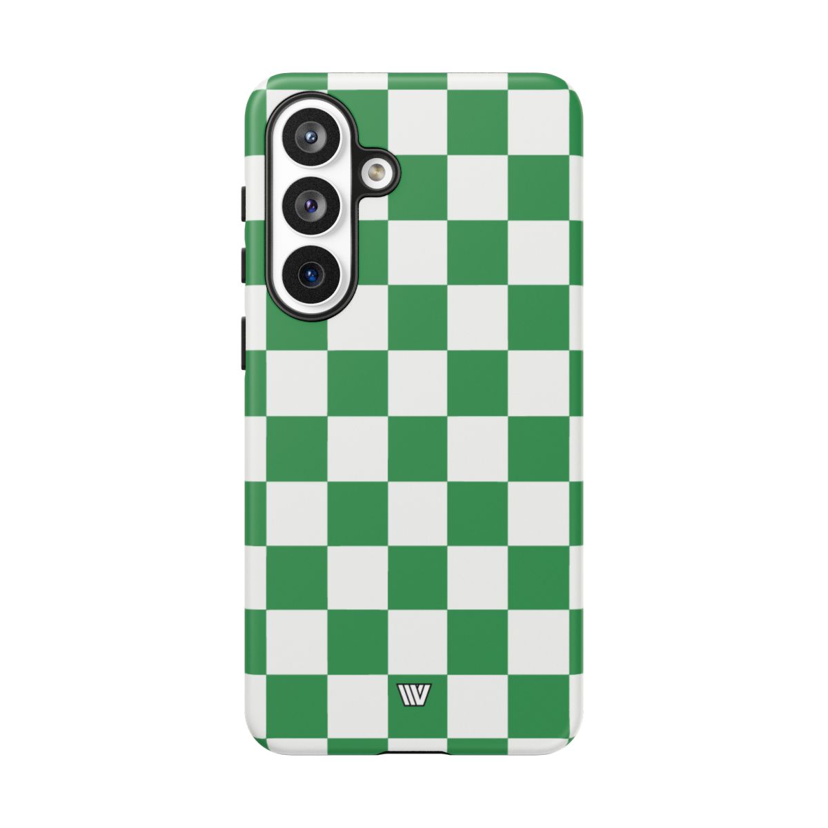 Green White Checkerboard Tough Phone Case