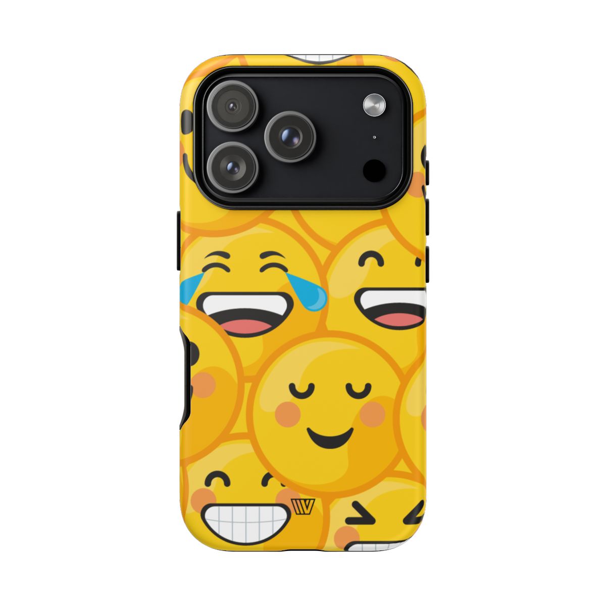 Tough Phone Case Impact-Resistant Dual-Layer Polycarbonate EMOJI FACES