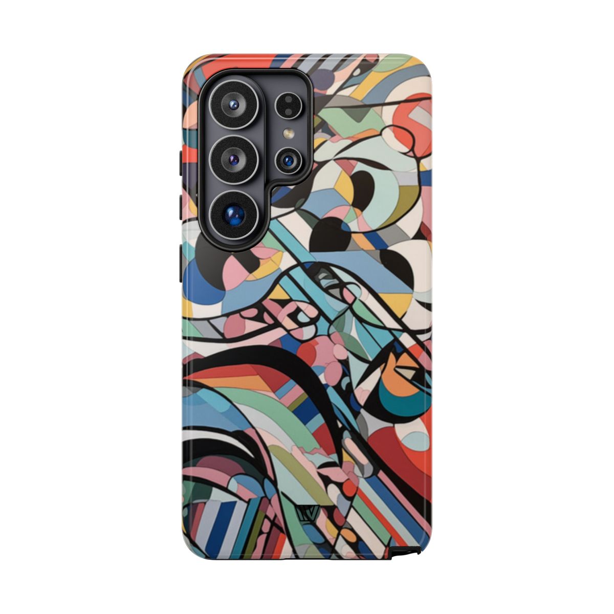Abstract Mural Tough Phone Case Dual-Layer Protection