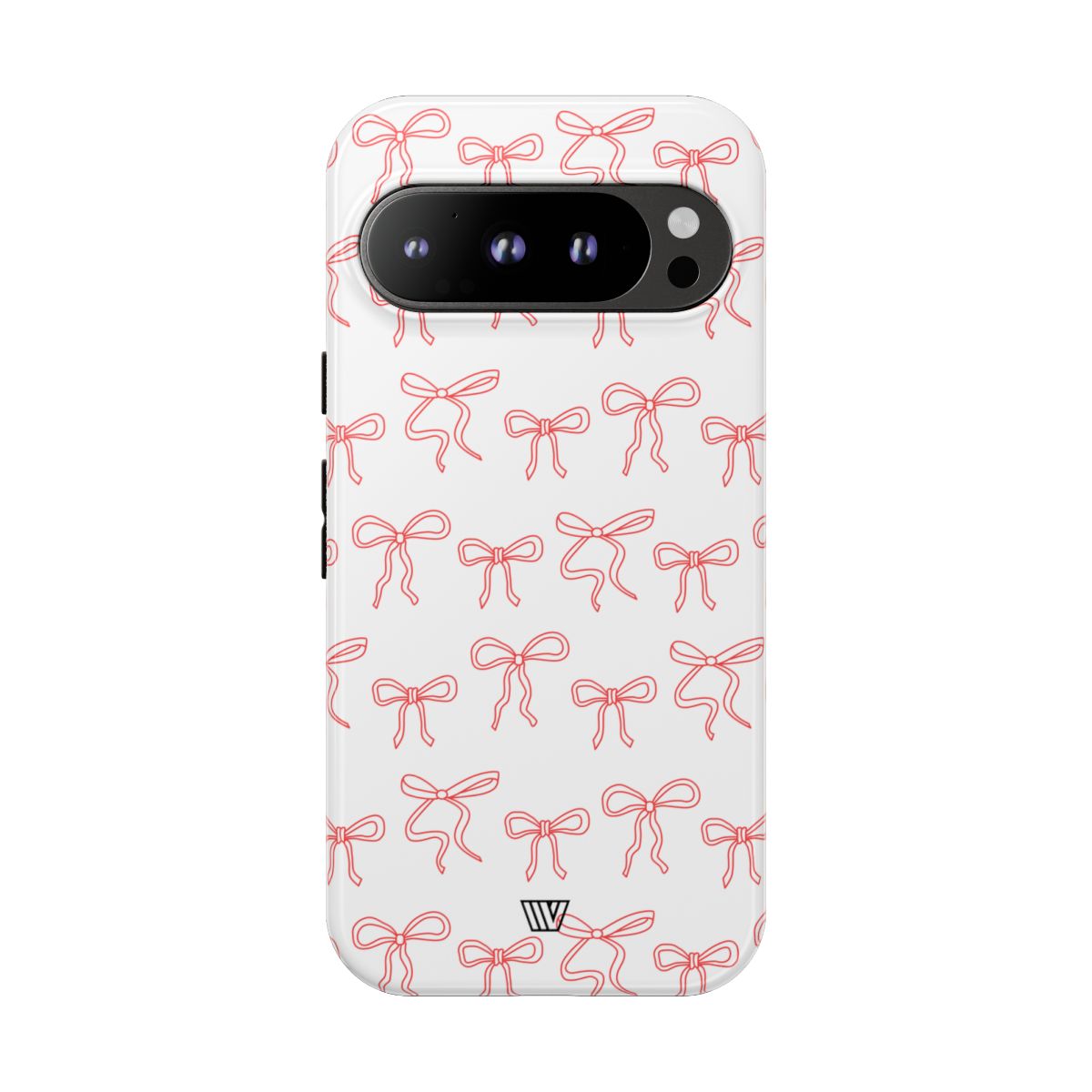 Red Ribbon Tough Phone Case Dual-Layer Impact Resistant Trovvve