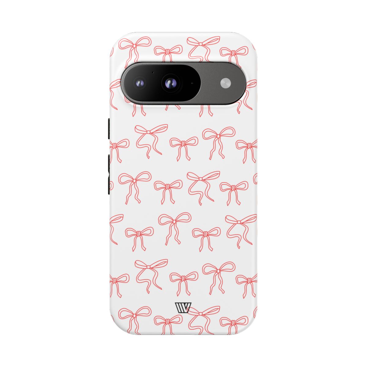 Red Ribbon Tough Phone Case Dual-Layer Impact Resistant Trovvve