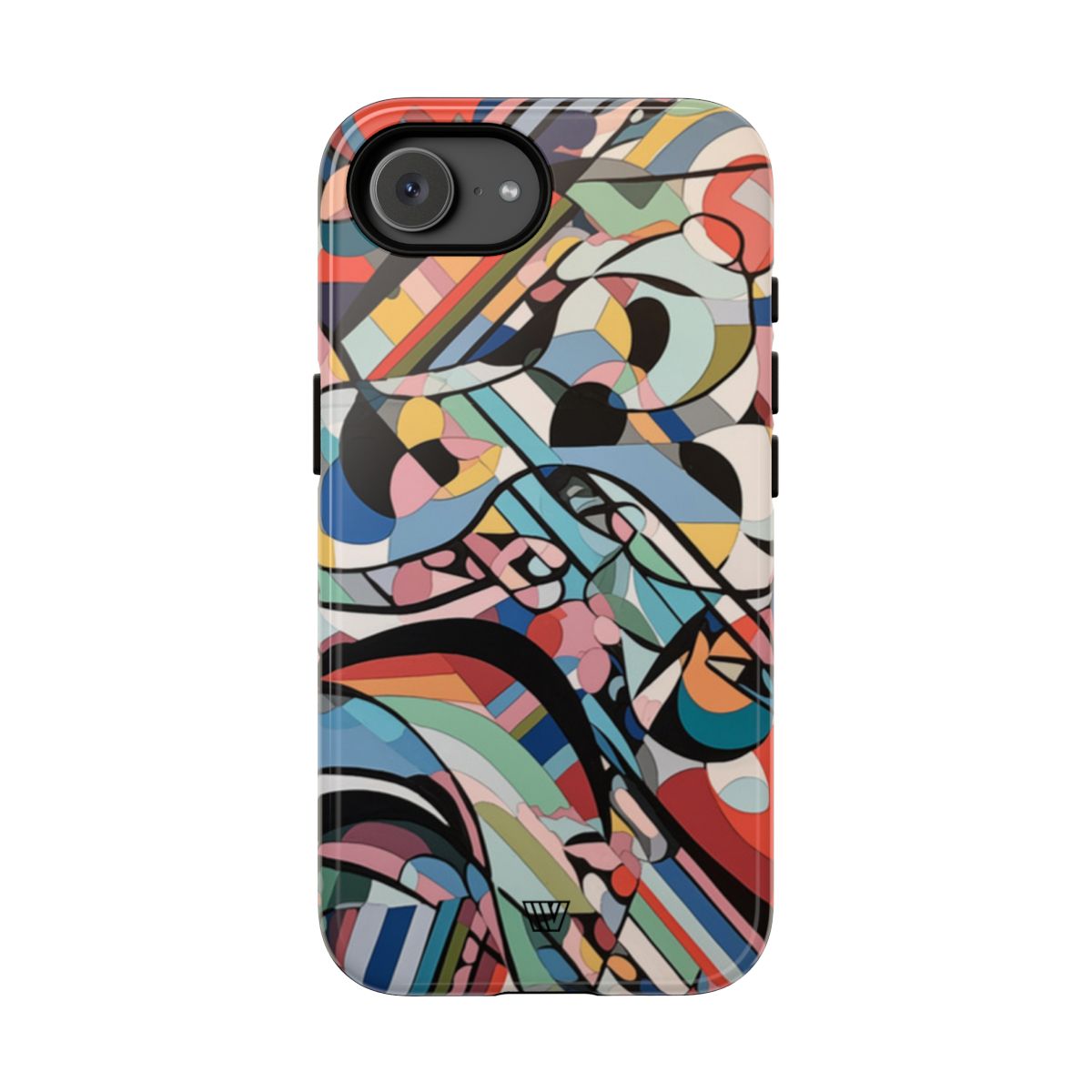 Abstract Mural Tough Phone Case Dual-Layer Protection