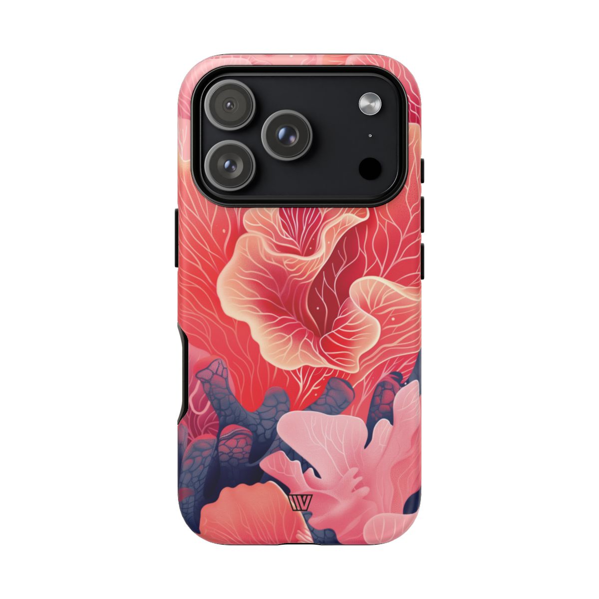 Pink Coral Tough Phone Case Dual-Layer Protection