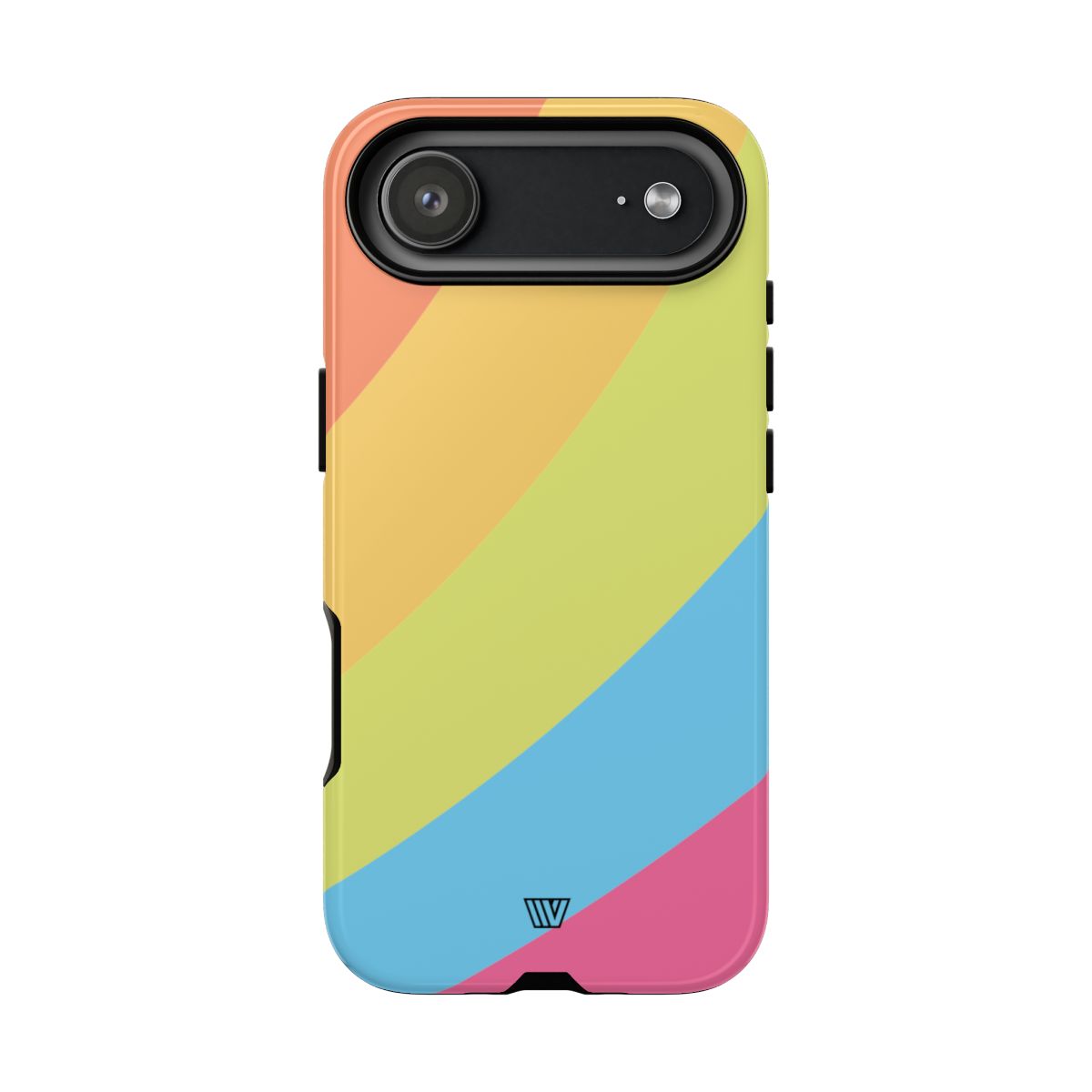 Neon Rainbow Tough Phone Case Dual-Layer Protective Shell