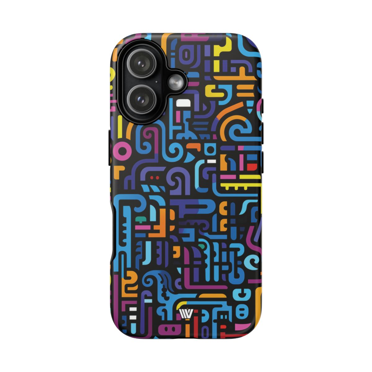 Tough Phone Case Dual-Layer Impact Resistant NEON GLYPHS