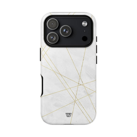 Tough Phone Case Impact Resistant Dual-Layer Shell GOLD LINES