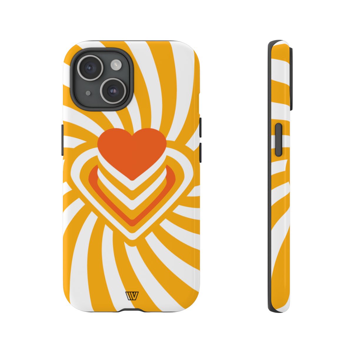 Tough Impact-Resistant Phone Case HEART RAY STACK
