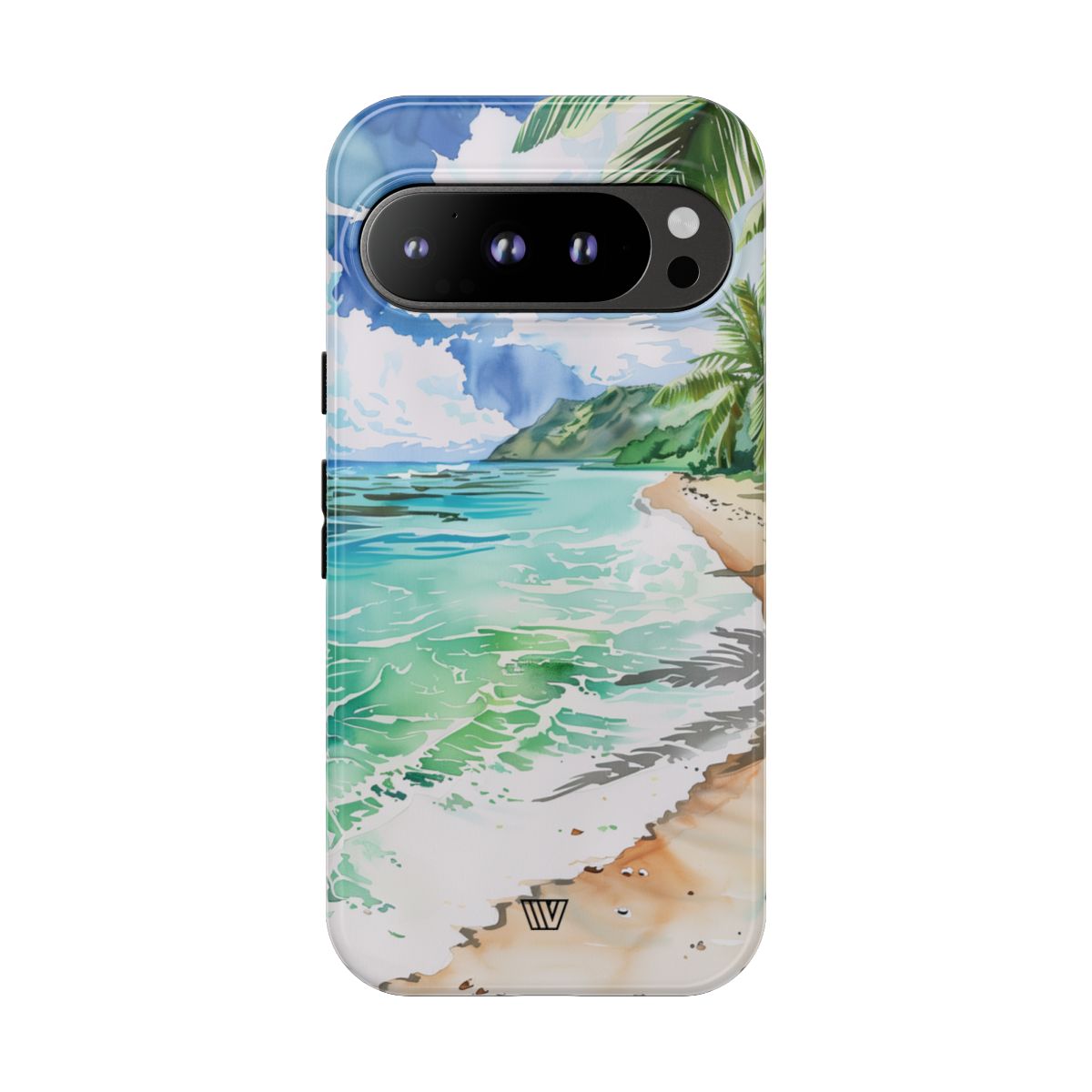 Watercolor Beach Tough Phone Case