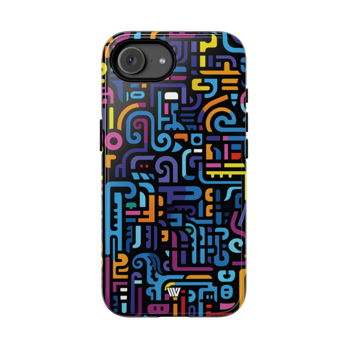 Tough Phone Case Dual-Layer Impact Resistant NEON GLYPHS