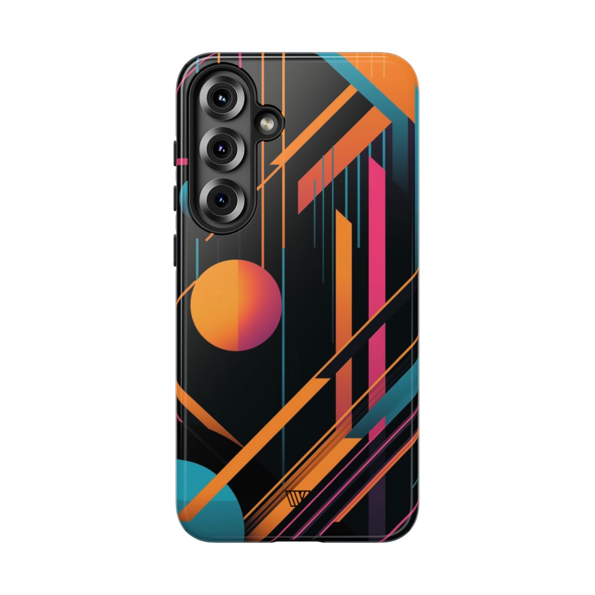 Tough Phone Case Dual-Layer Impact Resistant BOLD RETRO LINES