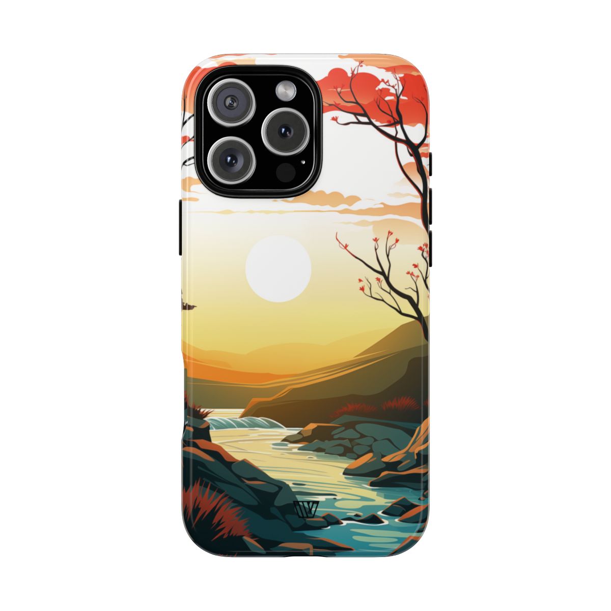 Tough Phone Case Dual-Layer Protection RIVER SUNSET