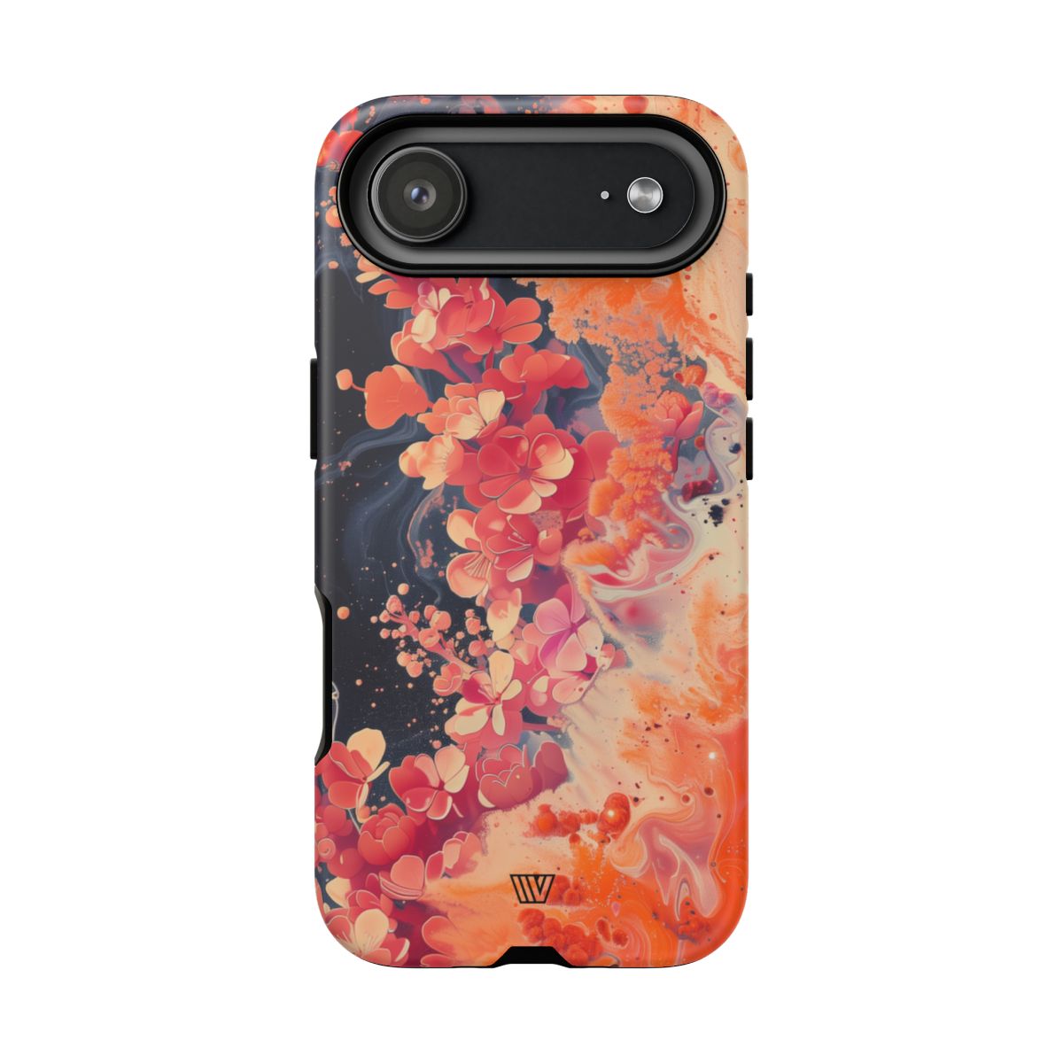 Tough Phone Case Dual-Layer Protection Phone Case WAVE OF FLOWERS