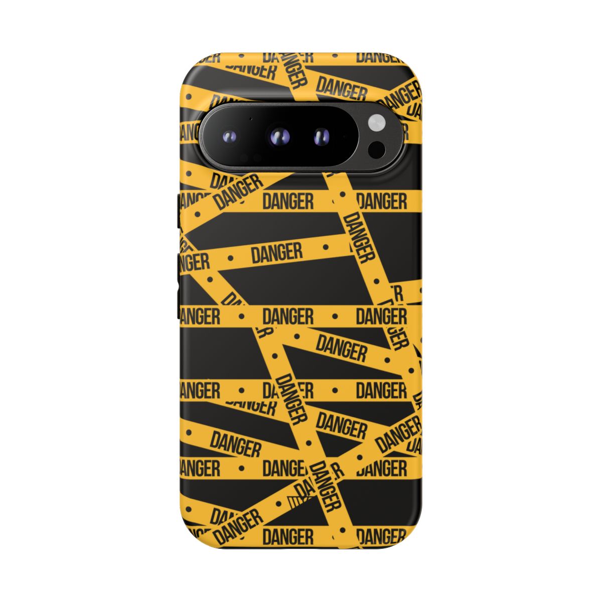 Tough Impact-Resistant Phone Case DANGER TAPE
