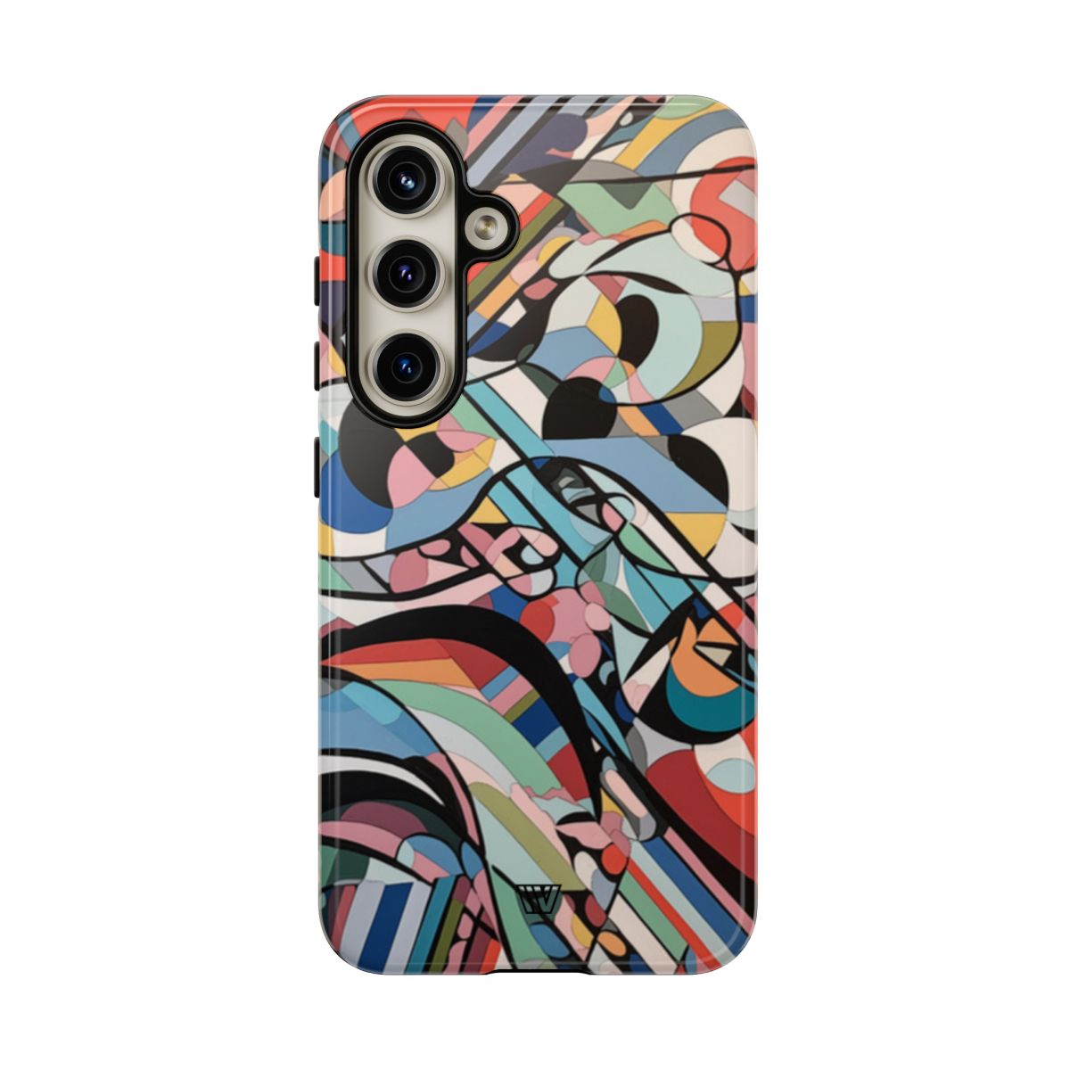 Abstract Mural Tough Phone Case Dual-Layer Protection