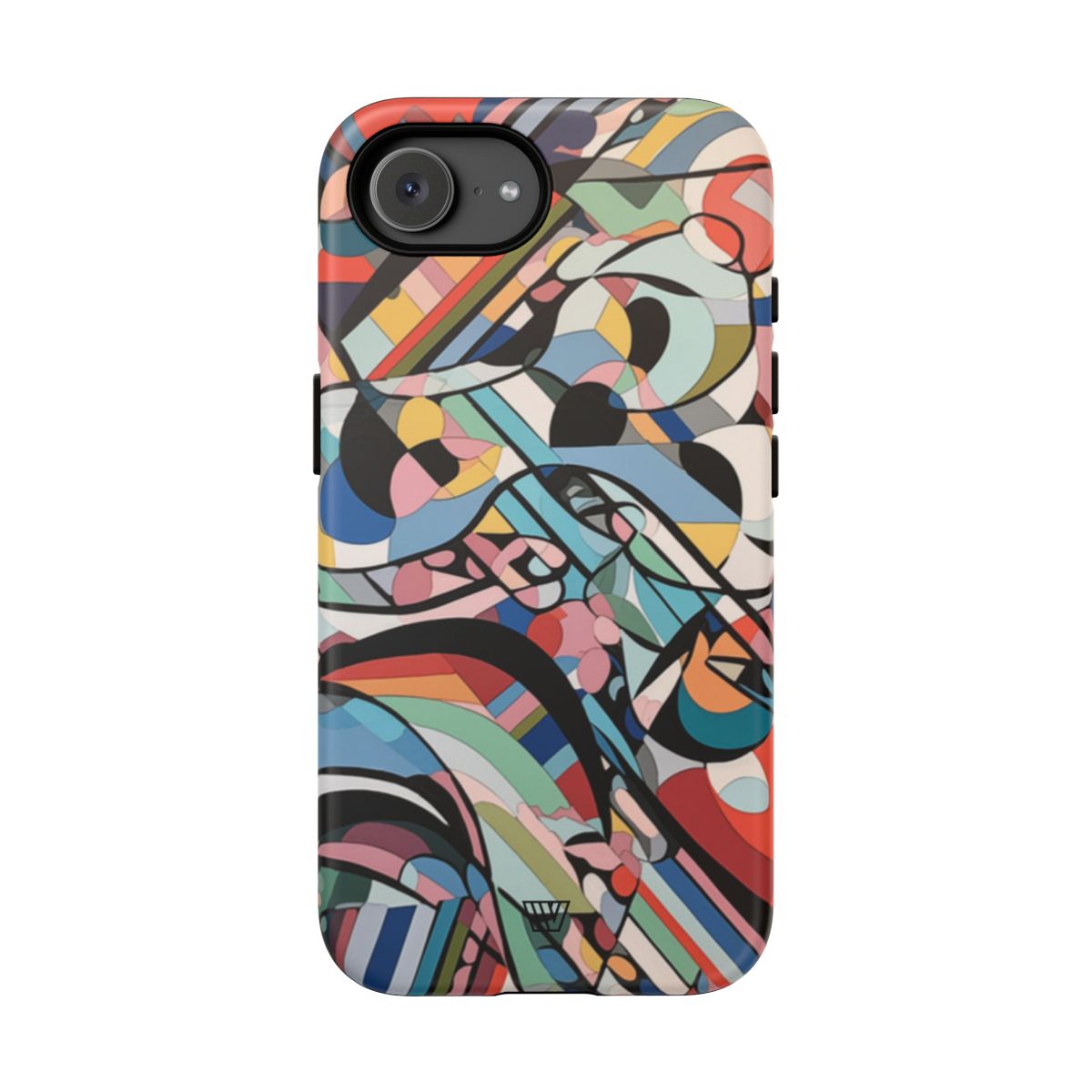 Abstract Mural Tough Phone Case Dual-Layer Protection