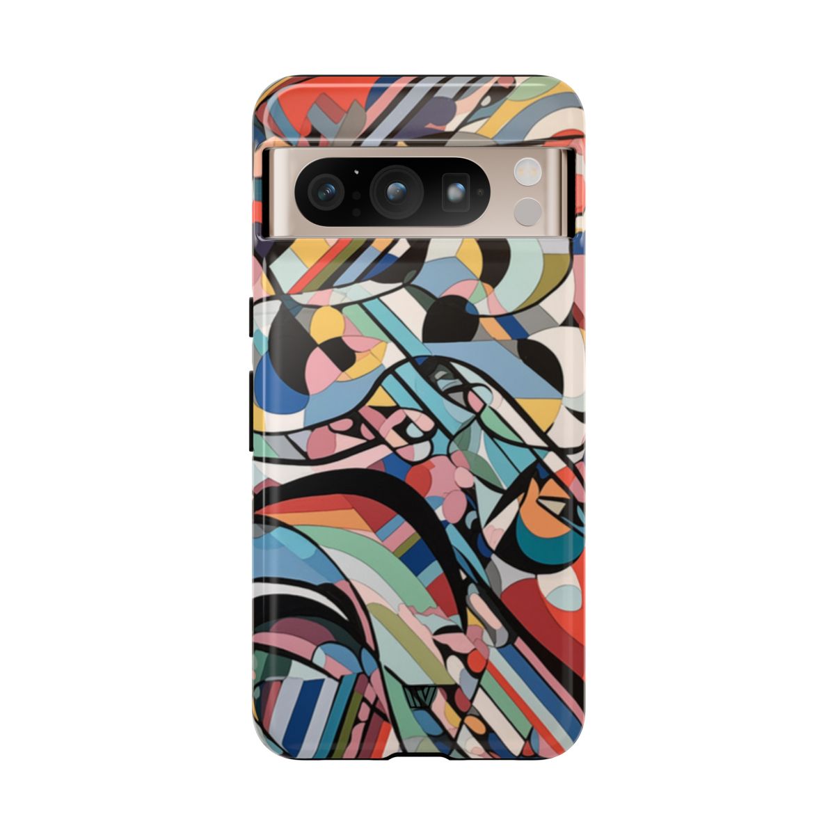 Abstract Mural Tough Phone Case Dual-Layer Protection