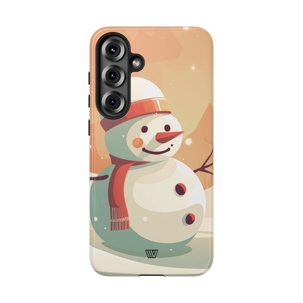 Tough Phone Case Impact Resistant Polycarbonate Dual-Layer SUNSET SNOWMAN