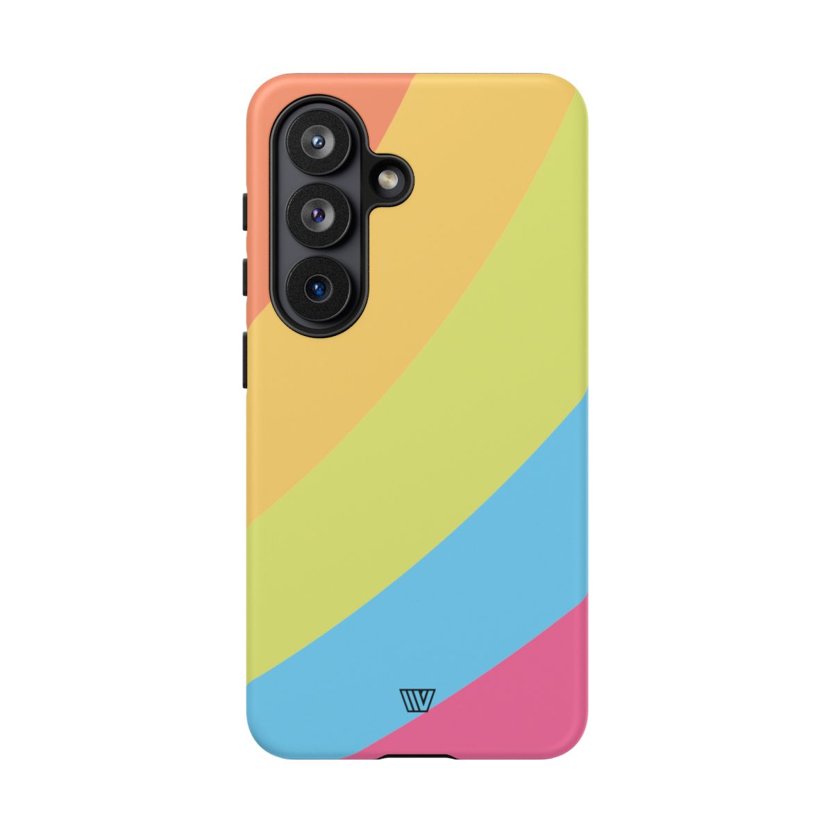 Neon Rainbow Tough Phone Case Dual-Layer Protective Shell