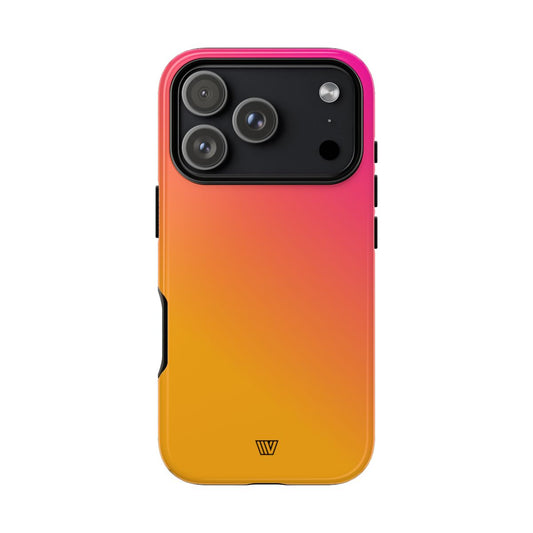 Hot Pink Orange Tough Phone Case