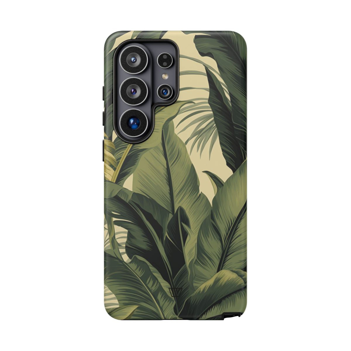 Tropical Leaves Tough Phone Case Dual-Layer Protection