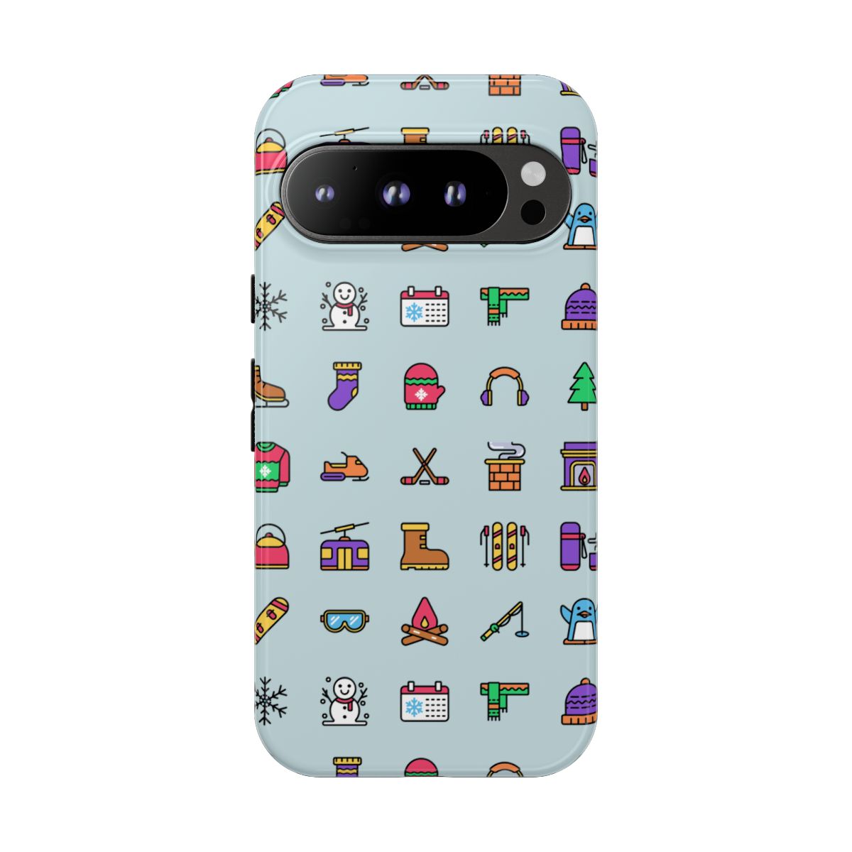 Tough Phone Case Dual-Layer Protective WINTER ICONS