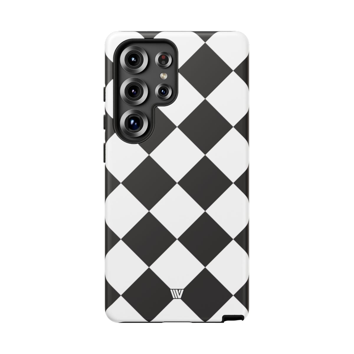 Black & White Diamond Tough Phone Case Dual-layer Protection