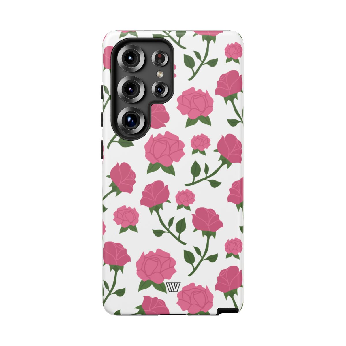Pink Roses Tough Phone Case Dual-Layer Protective Trovvve