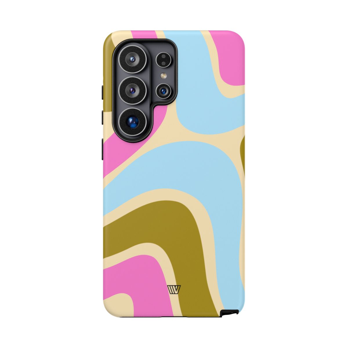 Tough Phone Case Large Groovy Waves Polycarbonate Shell