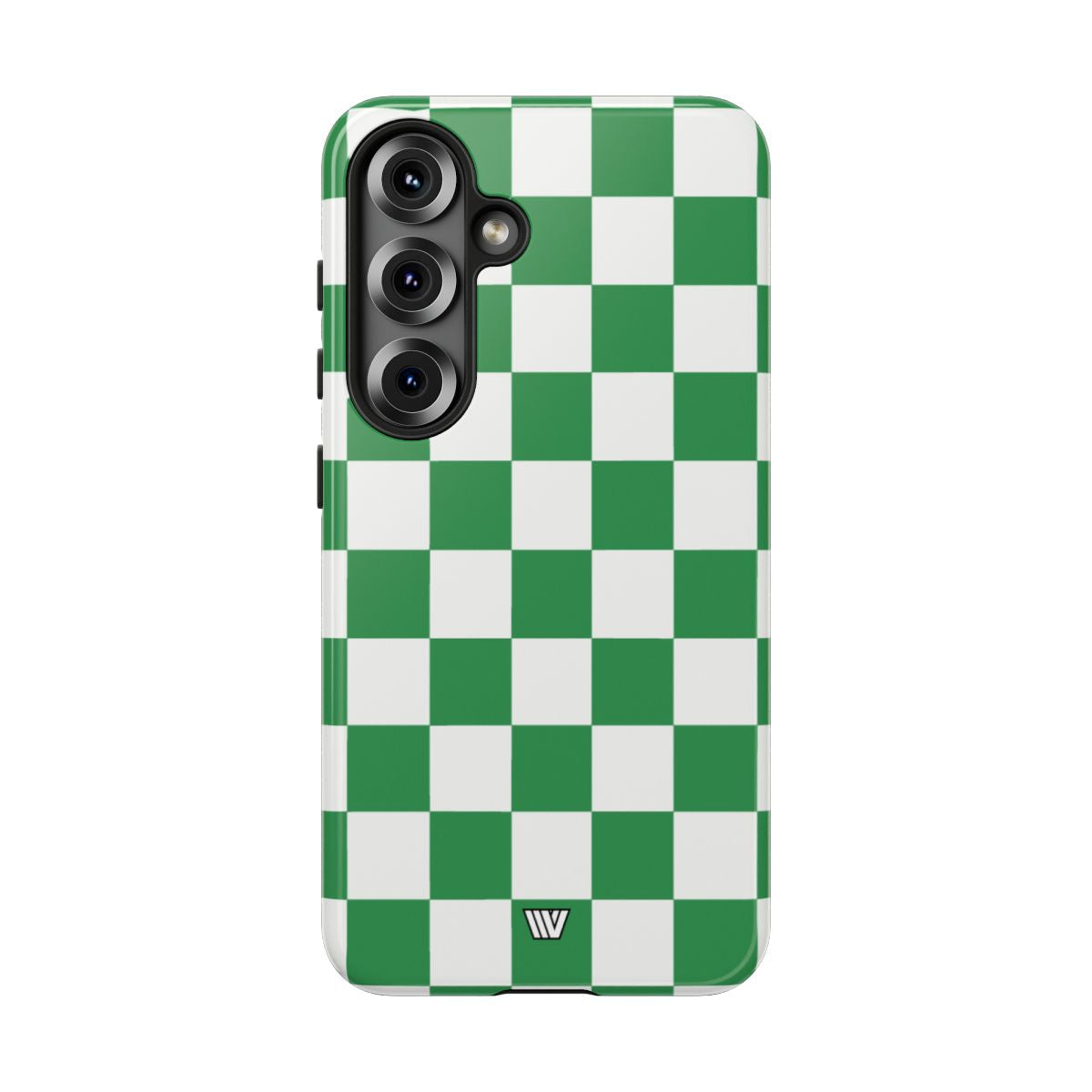 Green White Checkerboard Tough Phone Case
