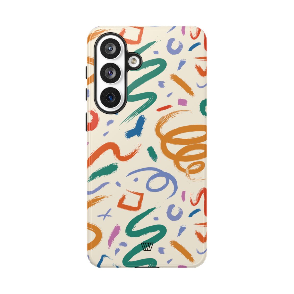 Doodle Brush Strokes Tough Phone Case