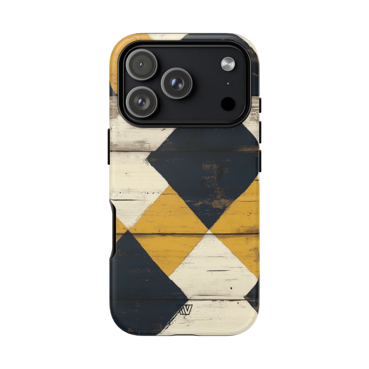 Tough Phone Case Dual-Layer Protection Farmhouse Wood