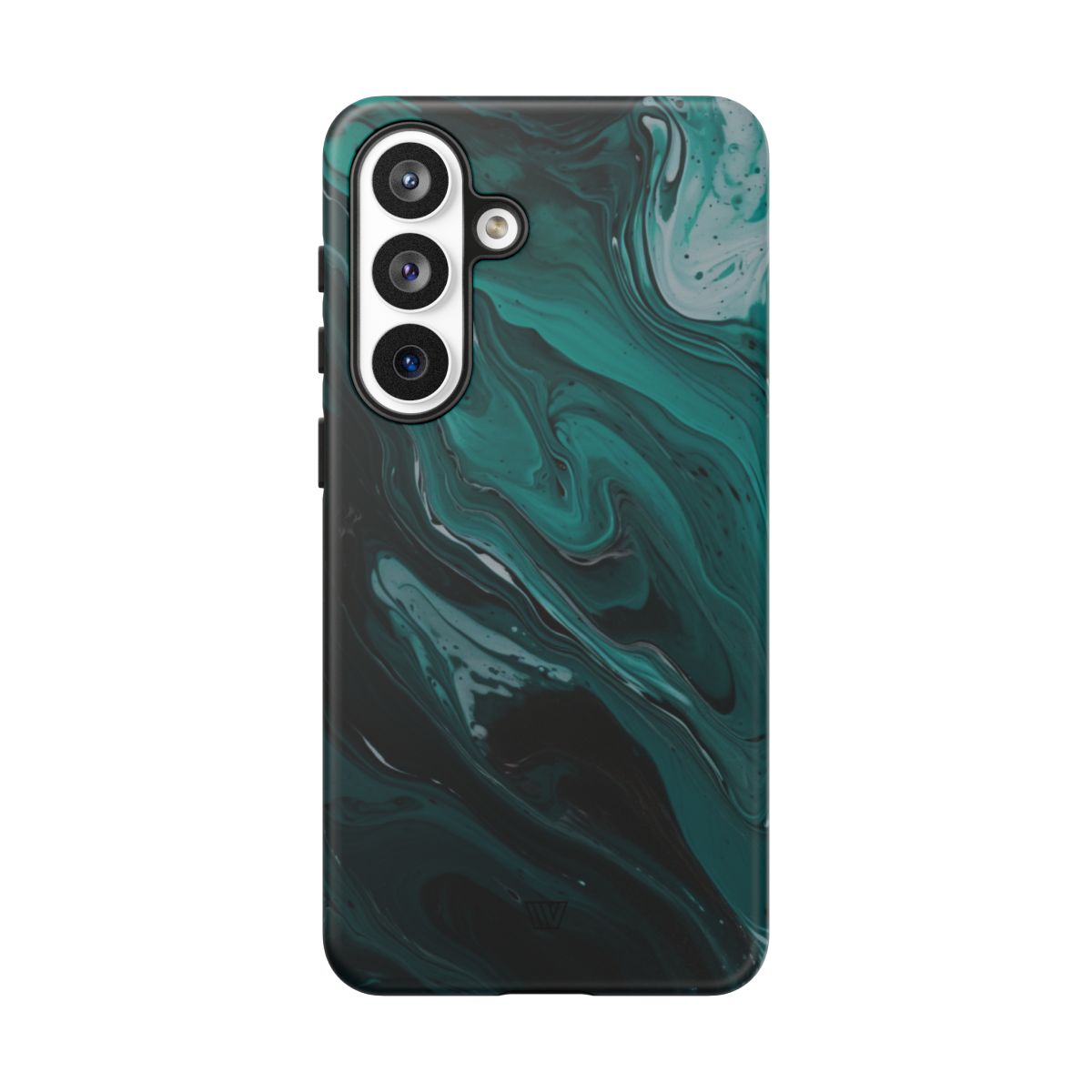 Teal Paint Swirl Tough Phone Case