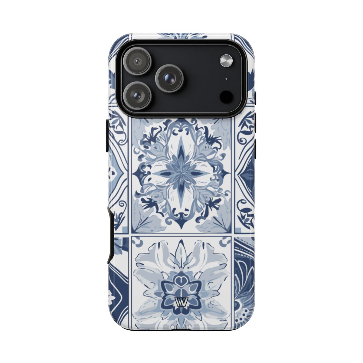 Blue White Tile Tough Impact-Resistant Phone Case