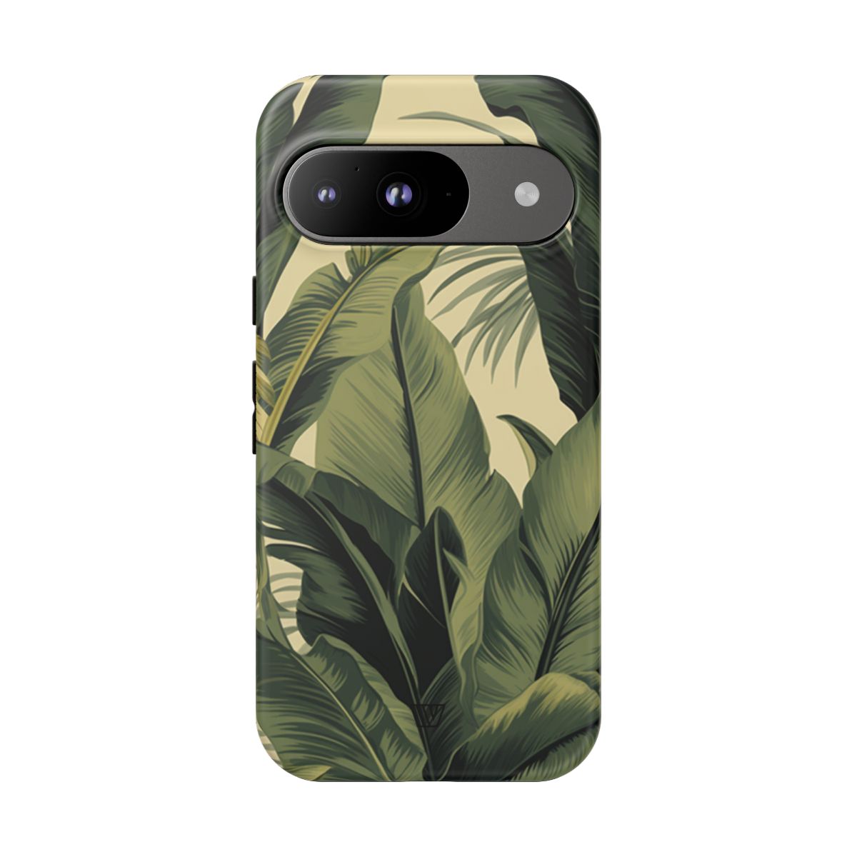 Tropical Leaves Tough Phone Case Dual-Layer Protection